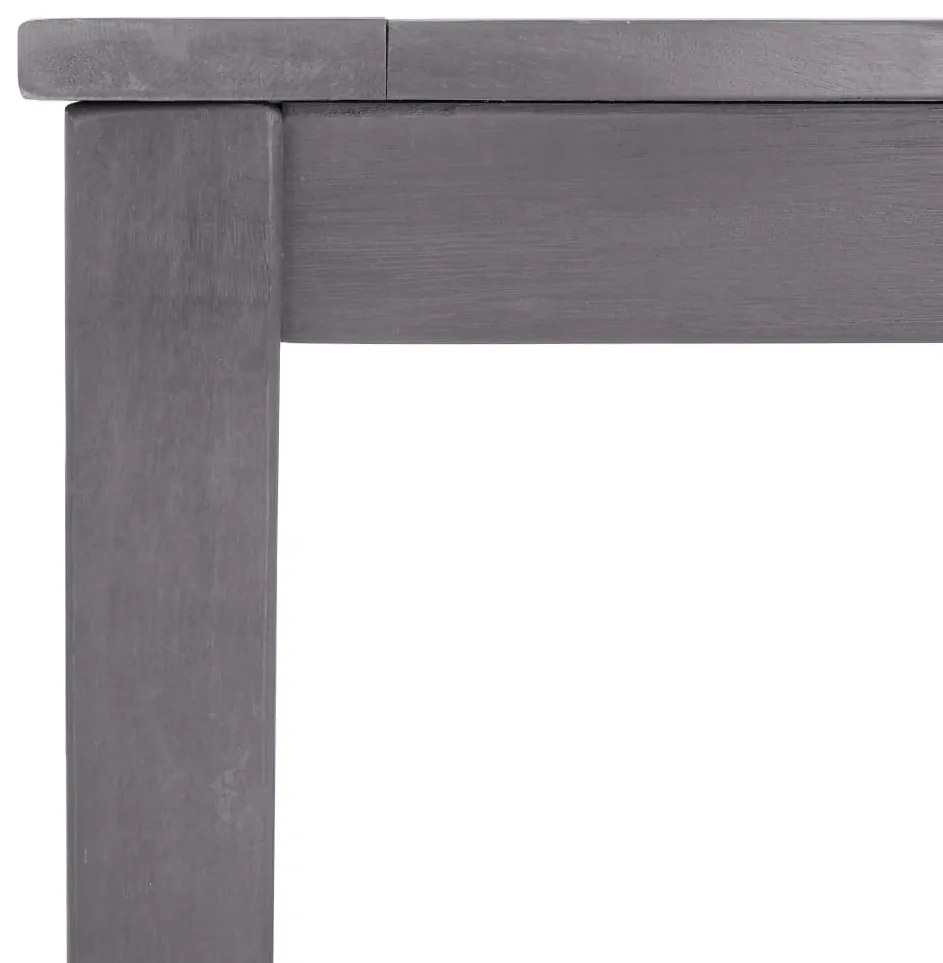 Mesa de jardim 140x80x74 cm acácia maciça cinzento lavado