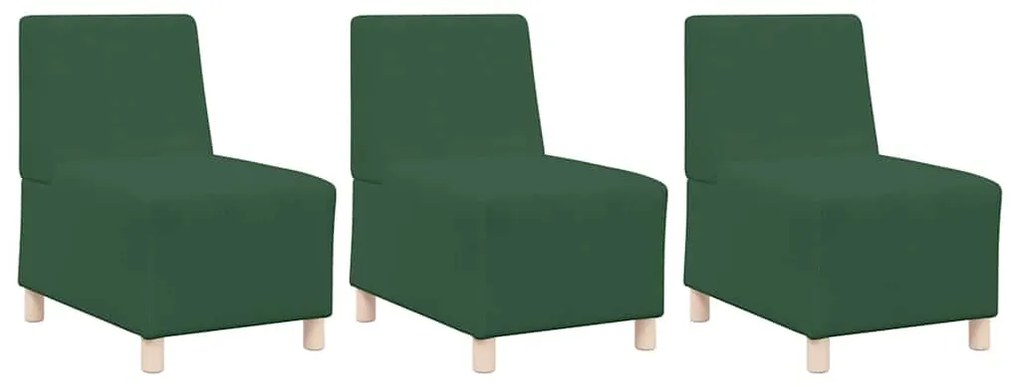 Sofá Chiar 3 pcs Verde Selva 55 x 74 x 82 cm