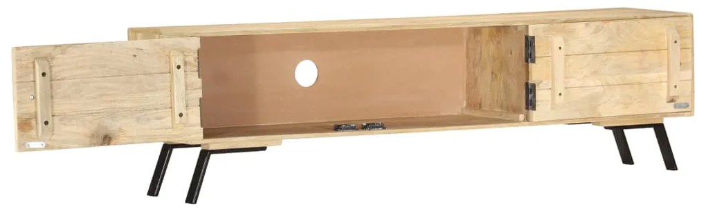 Móvel de TV 140x30x40 cm madeira de mangueira maciça