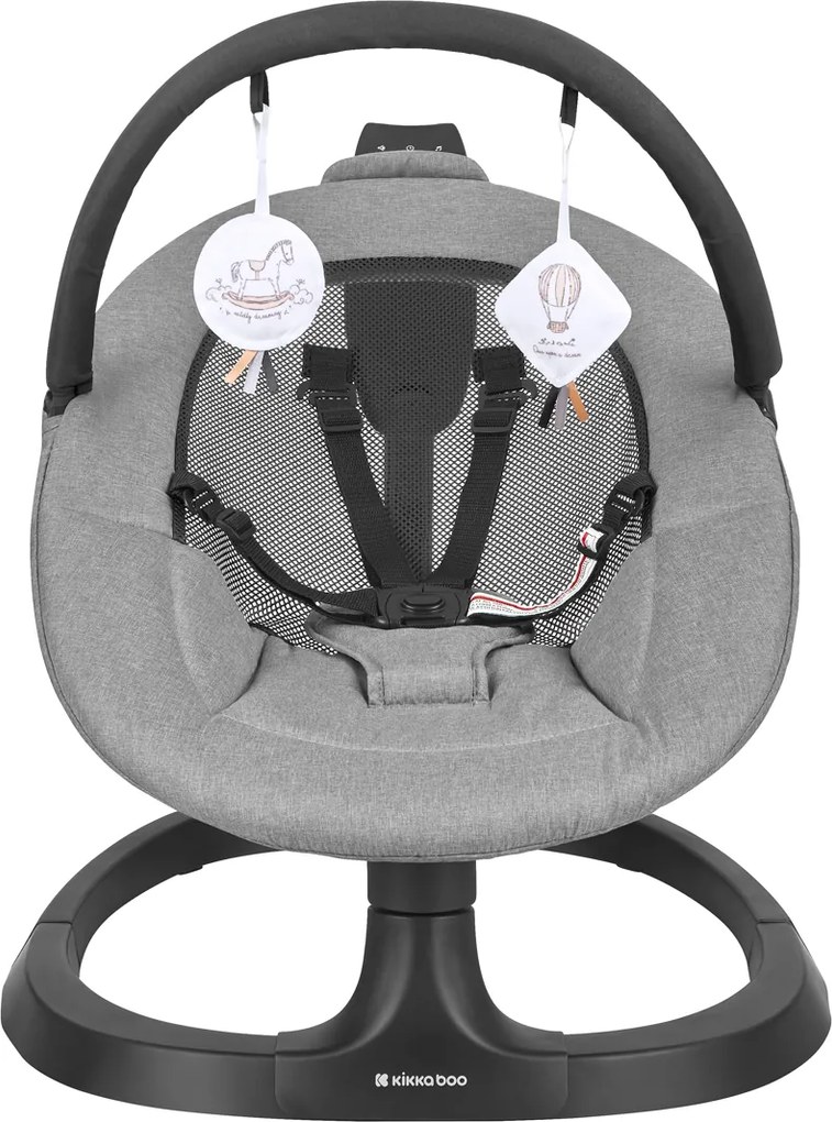 Cadeira Balanço elétrica para bebés Zazu Cinza