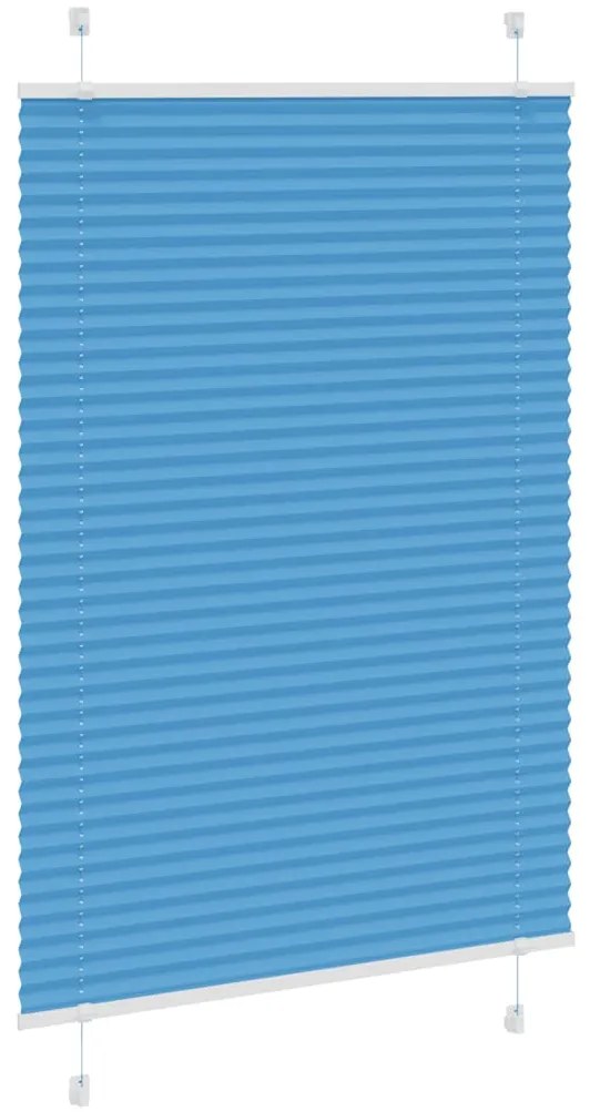 Azul Plissada Cega 90x150 cm Largura Tecido 89,4 cm Poliéster