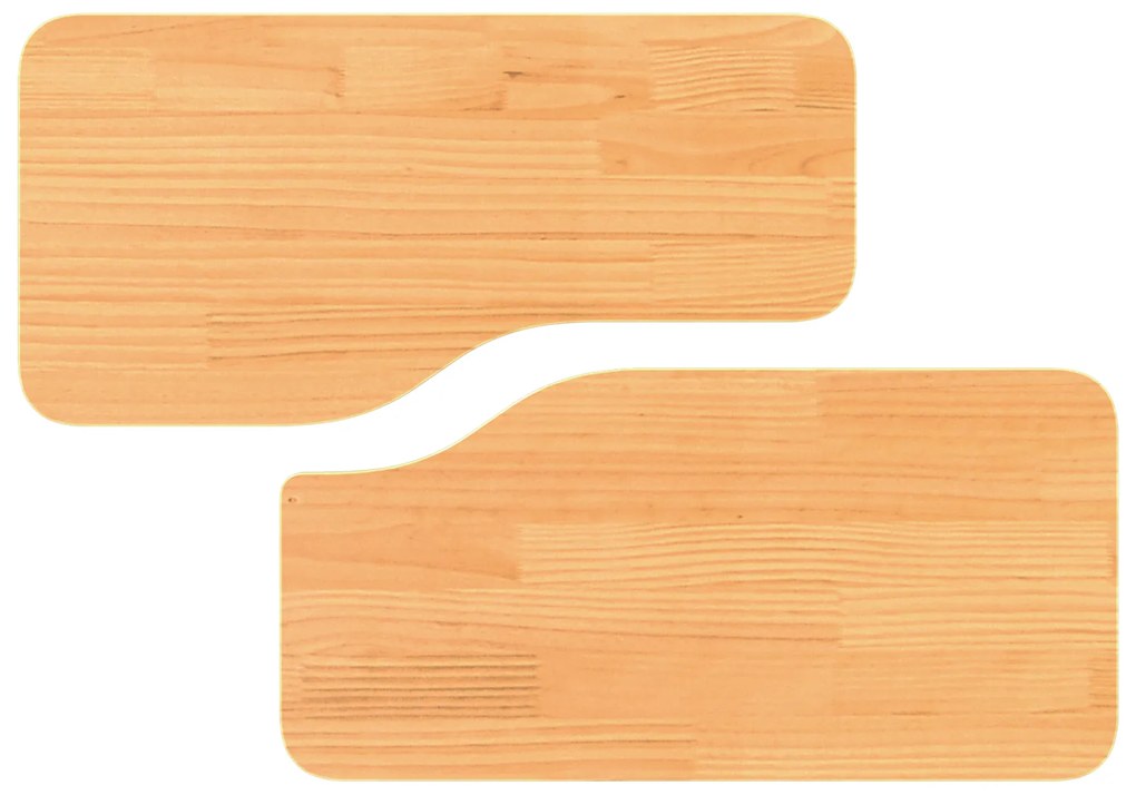 Mesa de centro 2 pcs Castanho-mel 100 x 69 x 35.5 cm