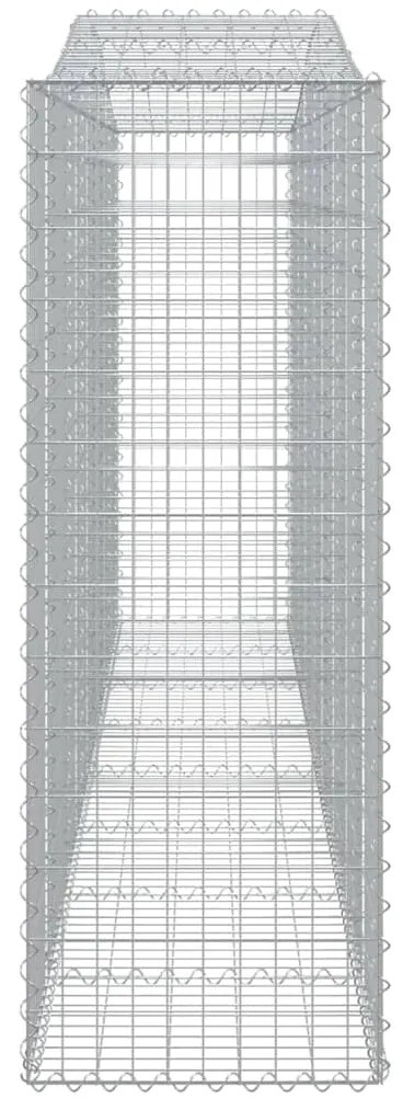 Cestos gabião arqueados 2pcs 400x50x140/160cm ferro galvanizado