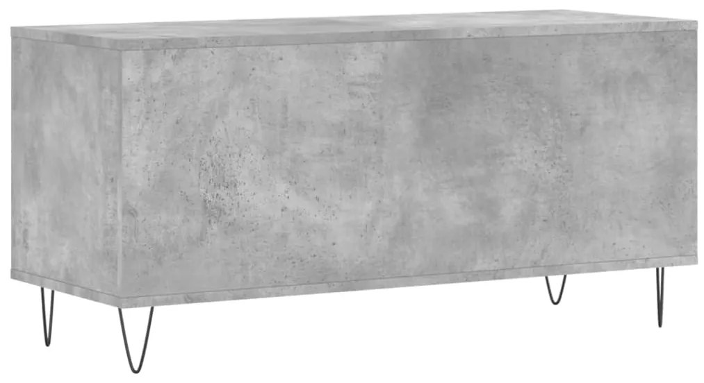 Armário p/ discos 100x38x48 cm deriv. madeira cinzento-cimento