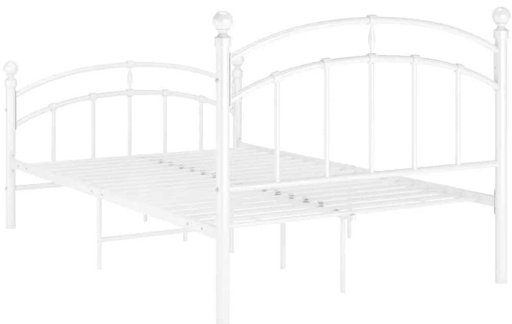 Estrutura de cama 120x200 cm metal branco