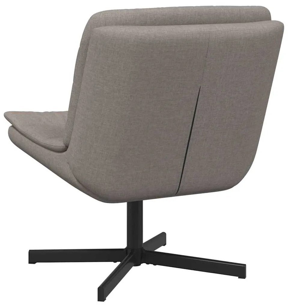 Cadeira Giratória Taupe Tecido Uma Pessoa Elegante