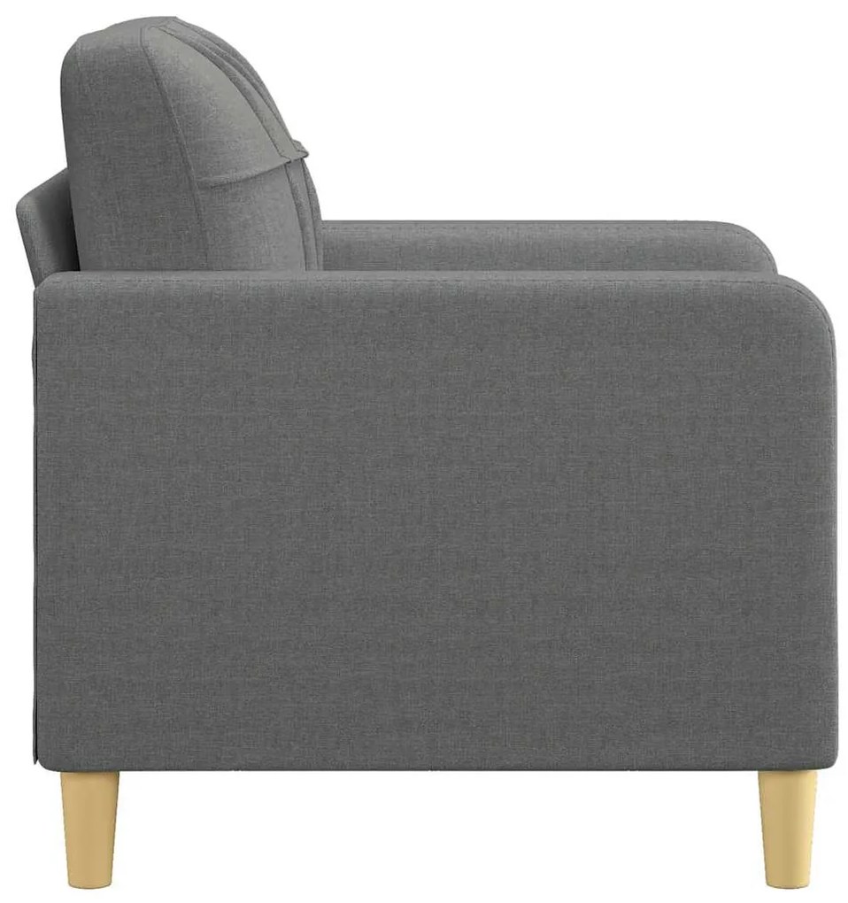 Poltrona 60 cm tecido cinzento-escuro