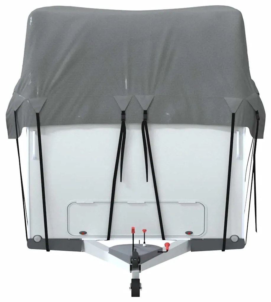 Caravan capa de telhado 500x300 cm tecido não tecido cinzento