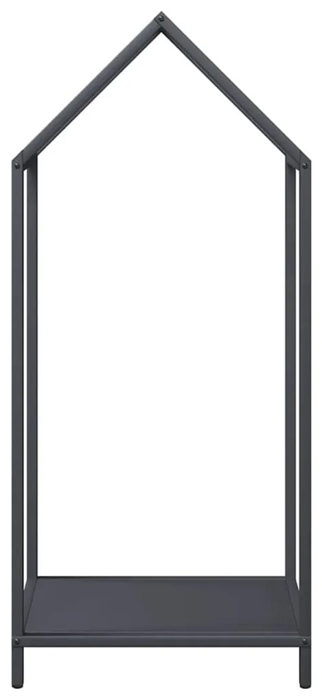 Suporte para lenha 40x25x90 cm aço laminado a frio antracite