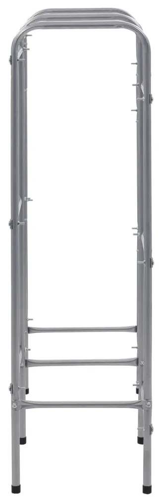 Prateleira para 6 caixas 96x33x116 cm aço prateado