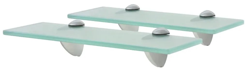 Prateleiras flutuantes 2 pcs vidro 30x10 cm 8 mm