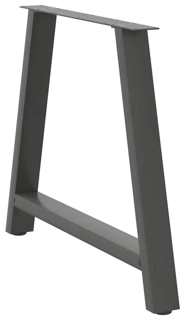Pés para mesa de jantar em formato A, 2 peças, antracite, 90x (72-73)
