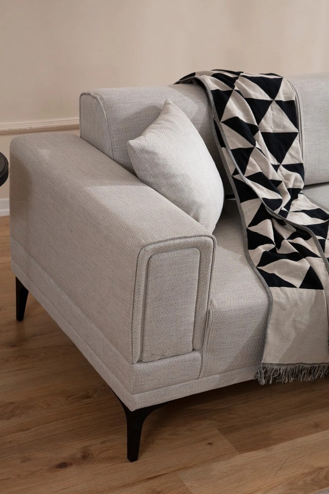 Sofá-Cama de Canto Horizon – Ecru – 250x140 cm