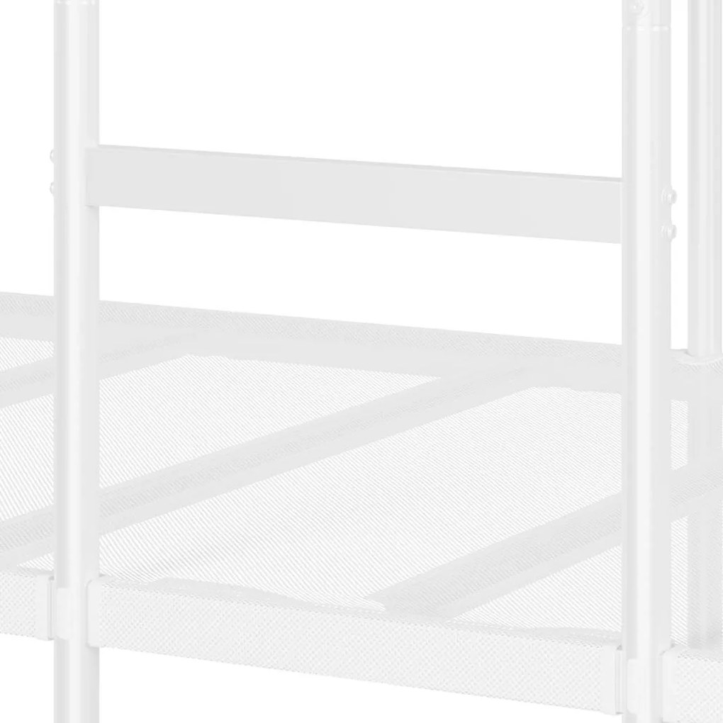 Beliche sem colchão 100x200 cm aço branco