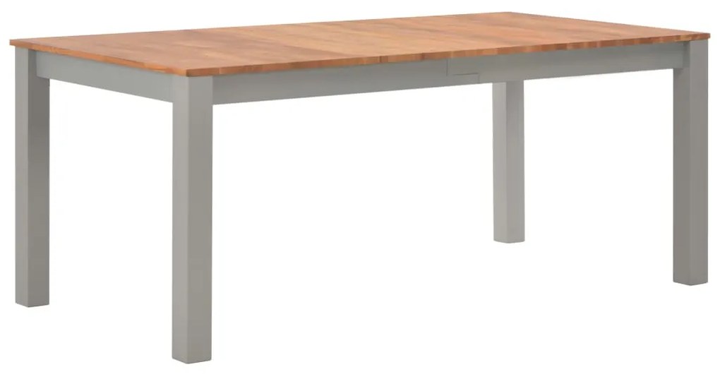 Mesa de jantar 180x90x74 cm madeira de carvalho maciça