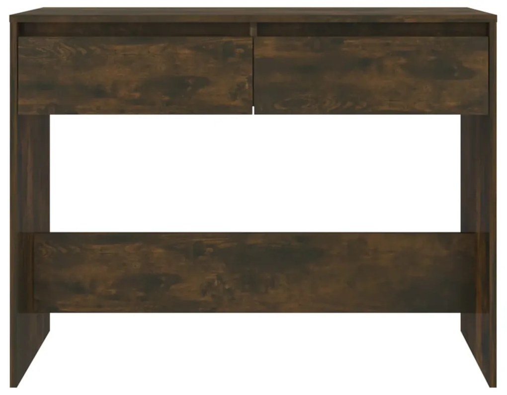 Mesa consola 100x35x76,5cm derivados de madeira carvalho fumado
