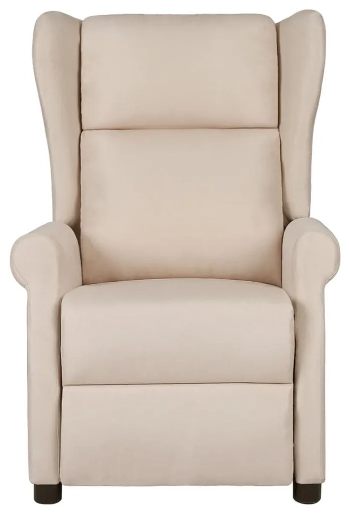Poltrona reclinável tecido cor creme
