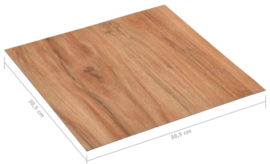 Tábuas de soalho autoadesivas 5,11 m² PVC madeira clara