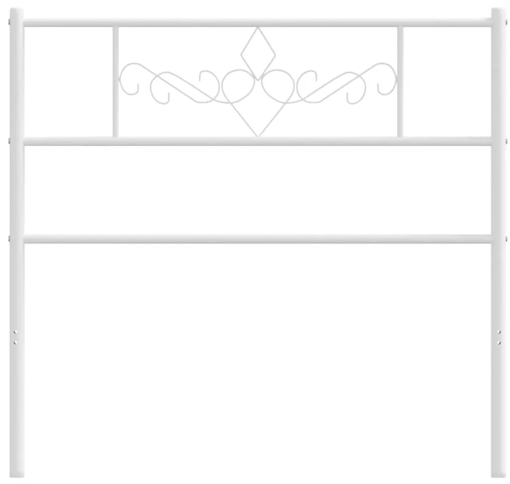 Cabeceira de cama 90 cm metal branco