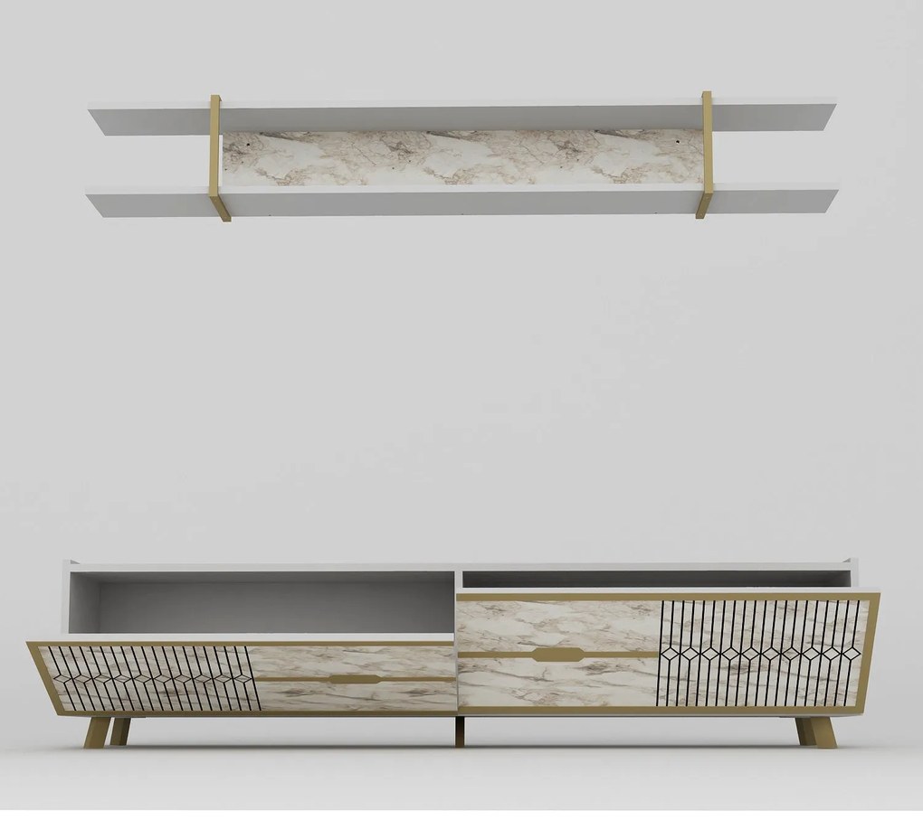 Unidade TV Frida – Branco – 180x43x37 cm