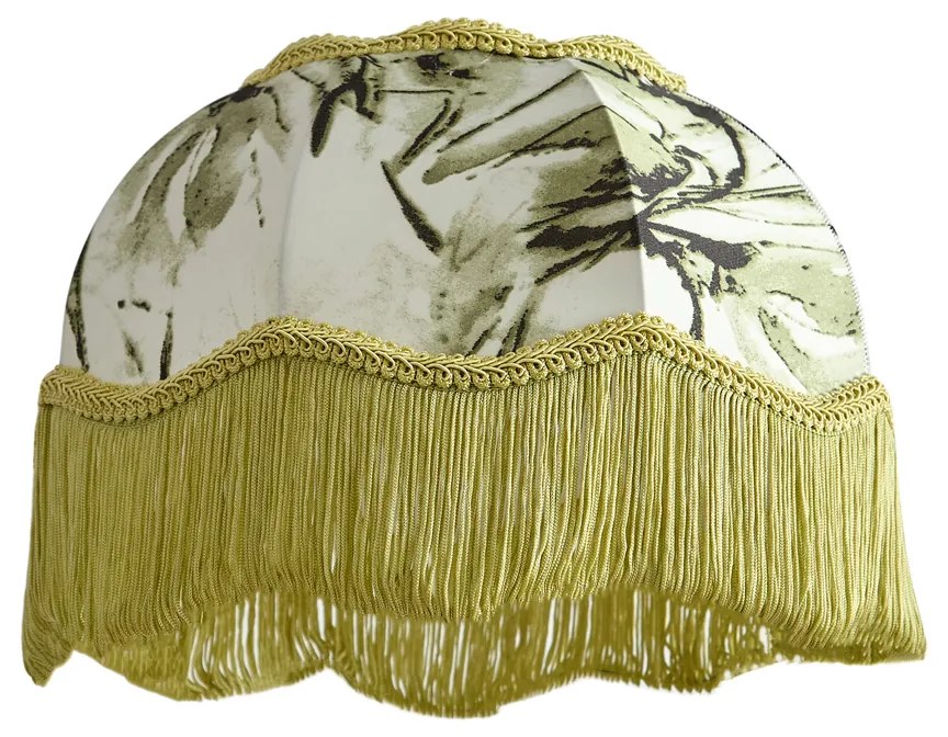 Abajur de tecido com design de folha e interior branco 31,5/15/14 - Heritage