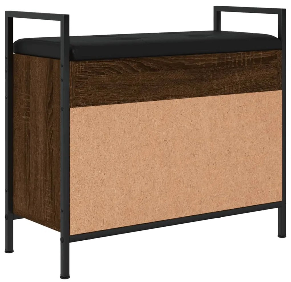 Banco sapateira 65,5x32x57,5cm derivados madeira carv. castanho