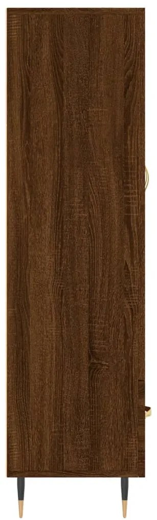 Armário alto derivados madeira 69,5x31x115 cm carvalho castanho