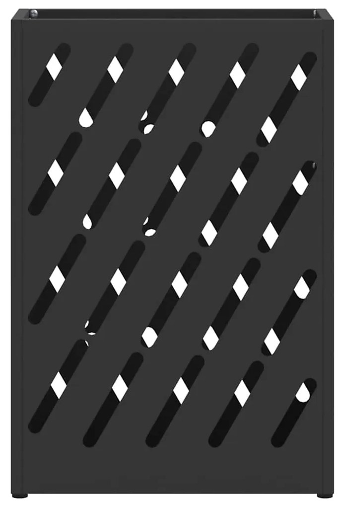 Suporte de Guarda-chuva Preto - 28x12x41 cm de Aço