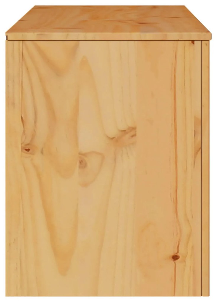Cabide de TV vidaXL "DRAMMEN" 99x43x55 cm de Madeira Sólida de Pinheir
