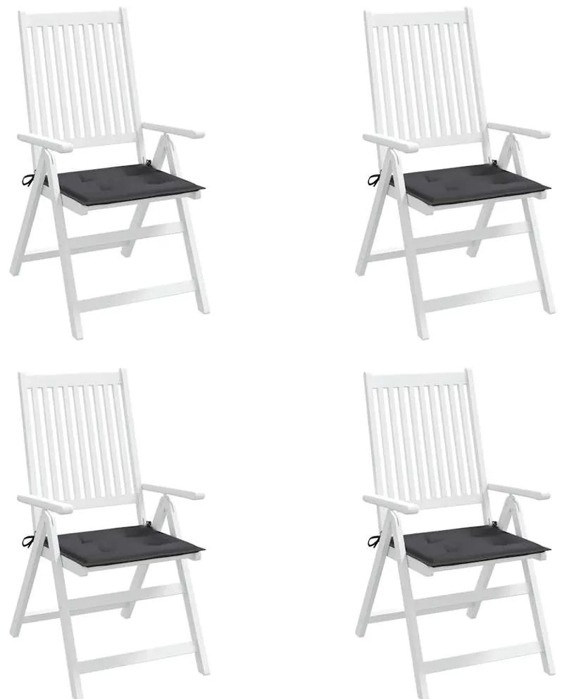 Almofadões p/ cadeiras de jardim 4 pcs tecido oxford antracite
