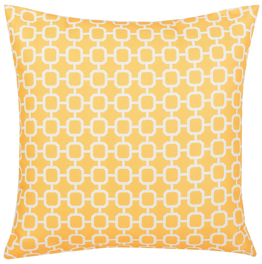 Conjunto de 2 almofadas de exterior 40 x 40 cm amarelas ASTAKOS Beliani
