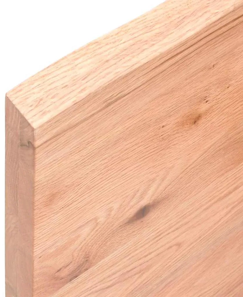 Prateleira de parede 140x60x(2-4) cm carvalho tratado castanho