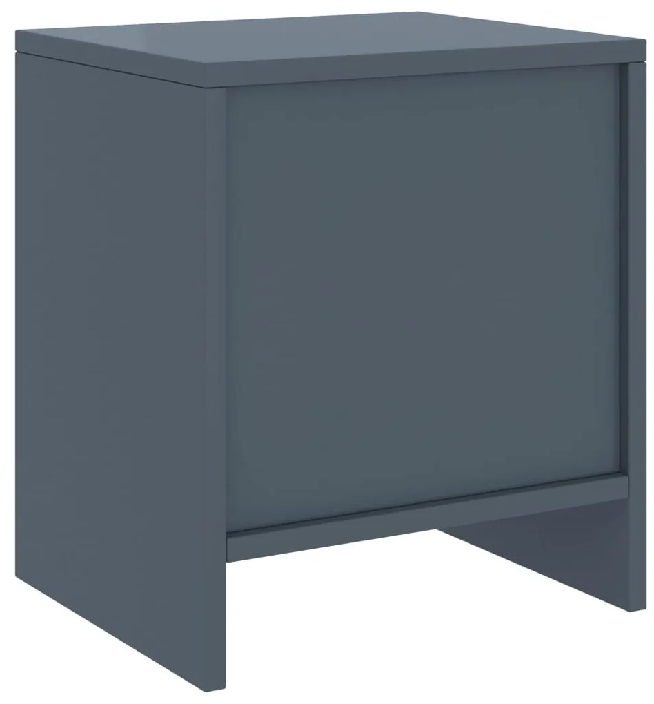 Mesa de cabeceira 35x30x40 cm pinho maciço cinzento-claro