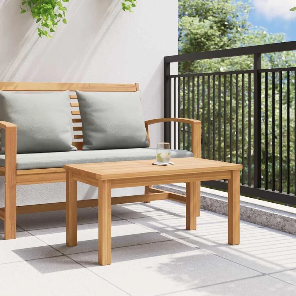 Mesa de centro Castanho 70 x 40 x 36 cm Madeira de teca sólida