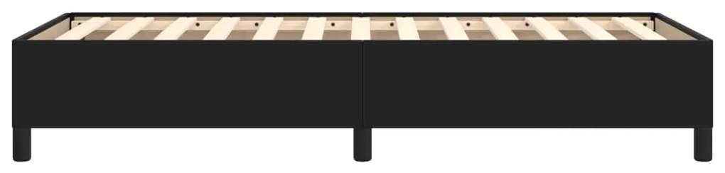 Estrutura de cama 80x200 cm couro artificial preto