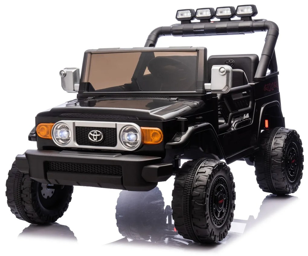Carro elétrico para crianças Toyota FJ Cruiser XXL 24V 4x4, licença oficial (dois lugares), bateria de lítio portátil, chassis alto, suspensão traseir