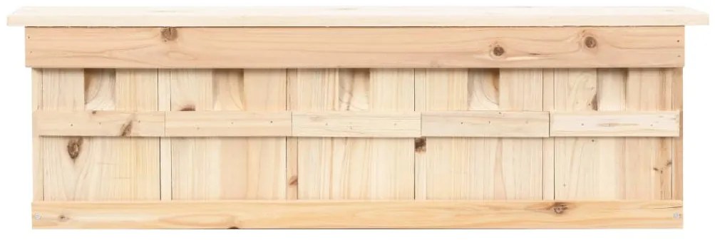 Casa para pardais com 5 divisões 68x15x21 cm madeira de abeto
