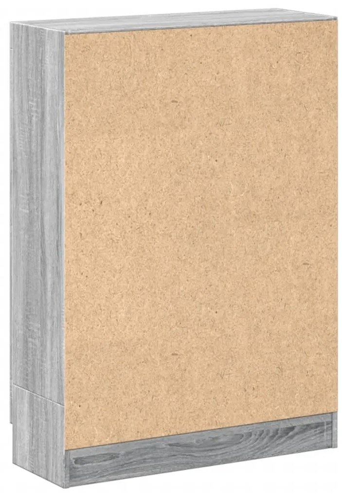 Estante 82,5x30,5x115 cm derivados de madeira cinzento sonoma