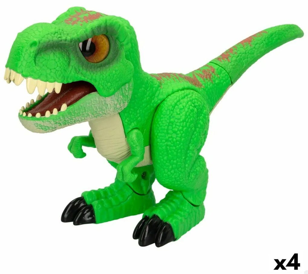 Figuras Funville T-rex 30,5 X 19 X 8 cm Plástico (4 Unidades)