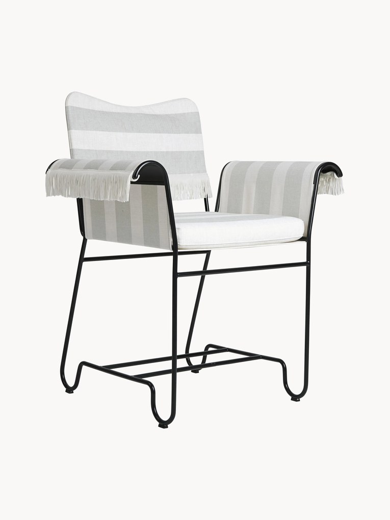 Cadeira de jantar para jardim com franjas Tropique