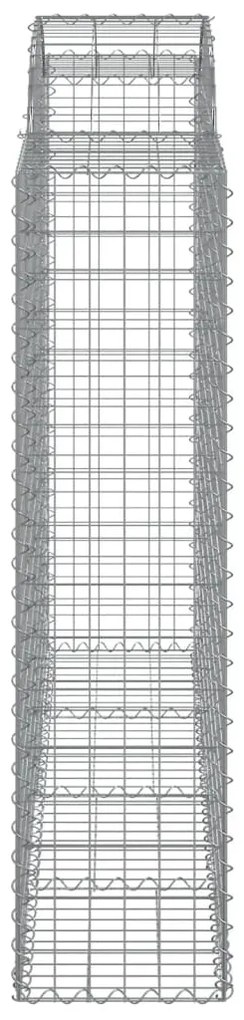 Cestos gabião arqueados 8pcs 200x50x160/180cm ferro galvanizado