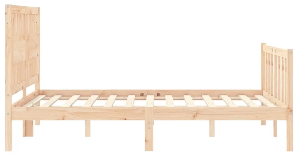 Cama sem colchão 140x190 cm madeira de pinho maciça