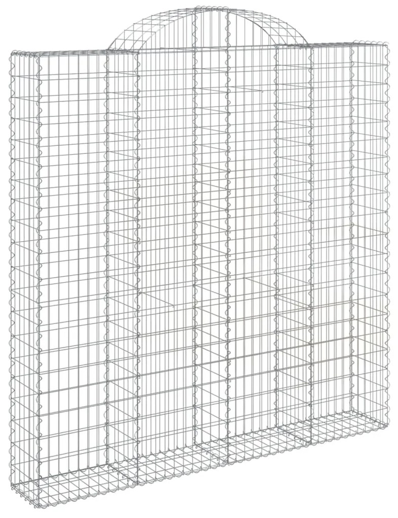 Cestos gabião arqueados 11 pcs 200x30x200/220 ferro galvanizado