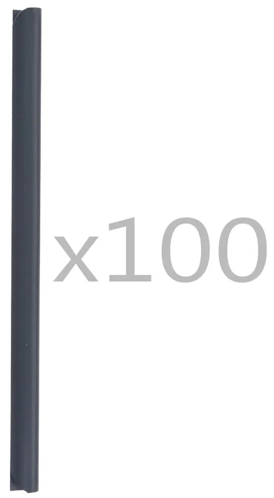 100 pcs clipes para faixas de vedação PVC antracite