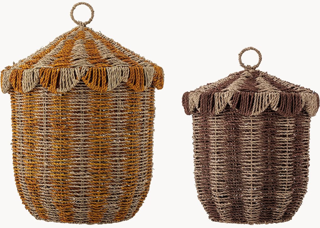 Cestos para crianças em ervas marinhas Cikkeline, conjunto de 2