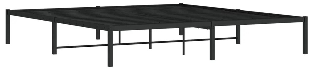 Estrutura de cama 180x200 cm metal preto