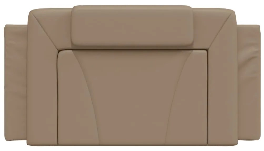 Almofadão de cabeceira 100 cm couro artificial cappuccino