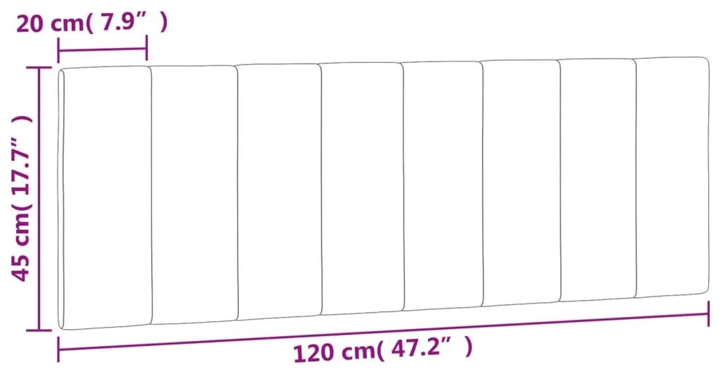Almofadão de cabeceira 120 cm veludo preto