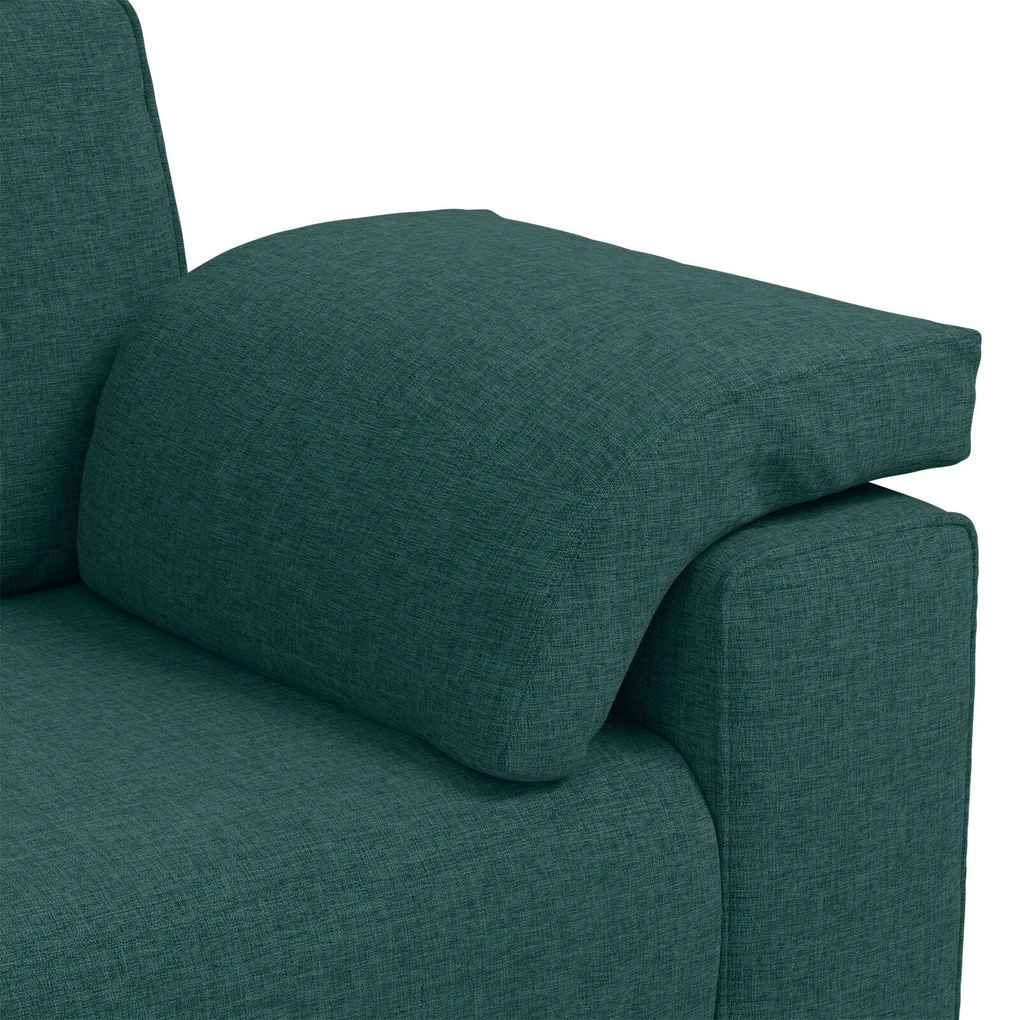 Sofá-Casal VidaXL Verde Escuro 120 cm em Tecido
