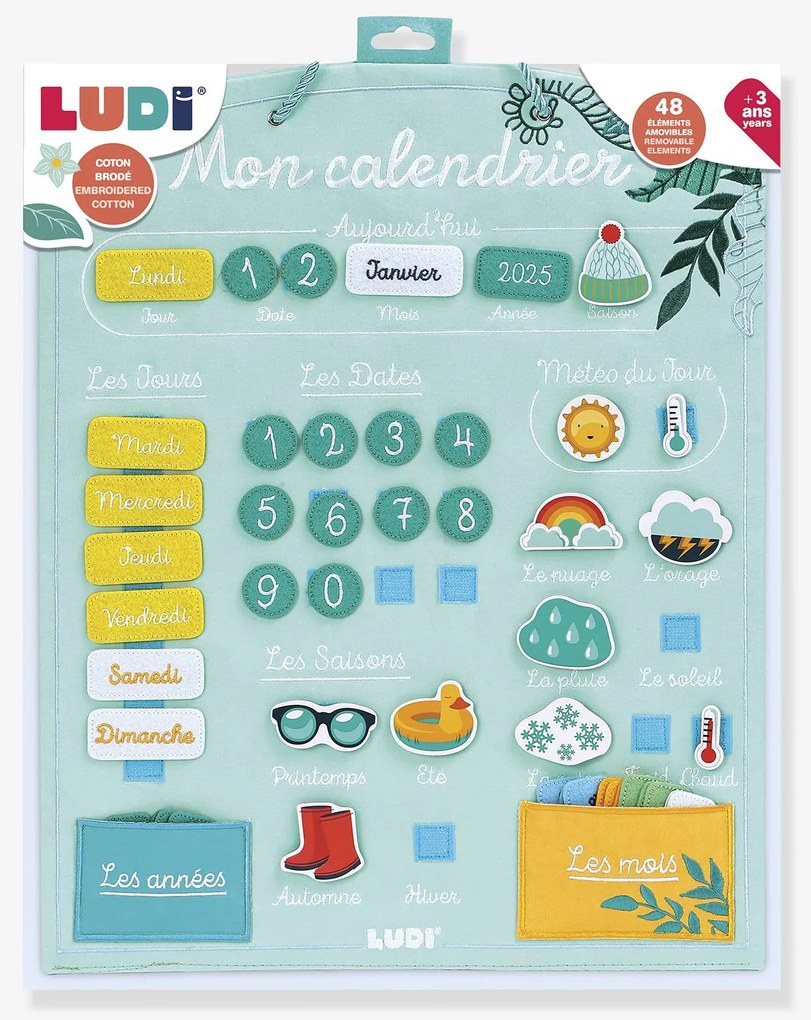 Calendário LUDI  verde amêndoa